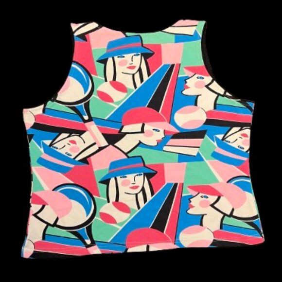 🎨 Tail Athletic Tank Top – Colorful Abstract Graphic – Size Small - Picture 2 of 5